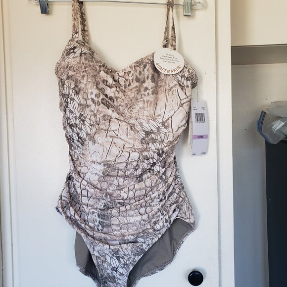 Brown and Cream with Rhinestones Contour by Reef Size 14 Bra 38C - Picture 1 of 6